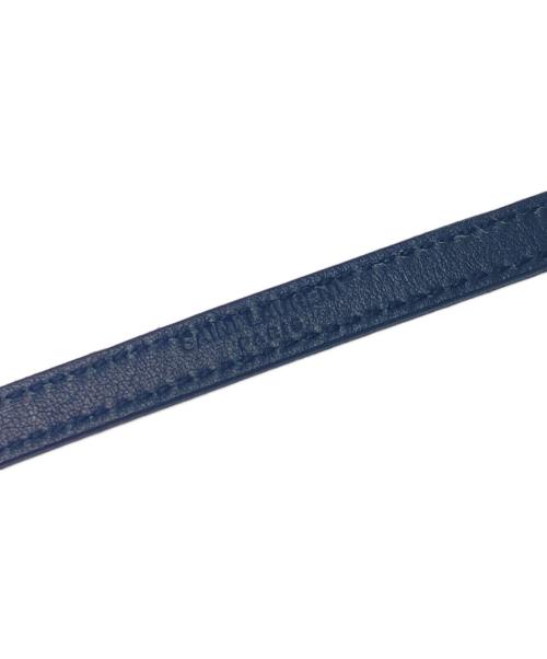 Saint Laurent Paris（サンローランパリ）Saint Laurent Paris (サンローランパリ) スワロバックルレザーベルト ブラック サイズ:80cmの古着・服飾アイテム