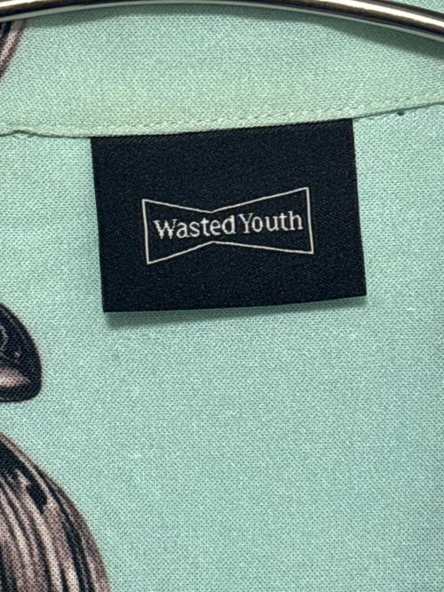 WASTED YOUTH（ウェイステッドユース）Wasted Youth (ウェイステッドユース) アロハシャツ グリーン サイズ:Mの古着・服飾アイテム