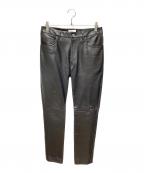 CELINEセリーヌ）の古着「ルージーンズ / ソフトラムスキン」｜ブラック