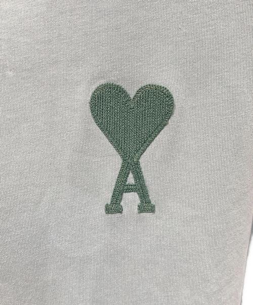 AMI PARIS（アミ パリス）AMI PARIS (アミ パリ) ハートロゴTシャツ ミントグリーン サイズ:Mの古着・服飾アイテム
