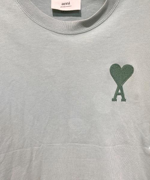 AMI PARIS（アミ パリス）AMI PARIS (アミ パリ) ハートロゴTシャツ ミントグリーン サイズ:Mの古着・服飾アイテム
