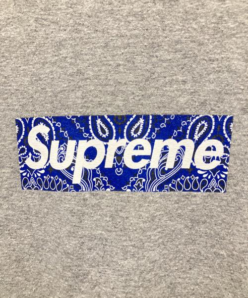 SUPREME（シュプリーム）SUPREME (シュプリーム) 19AW bandana box logo Tee ライトグレー サイズ:Mの古着・服飾アイテム