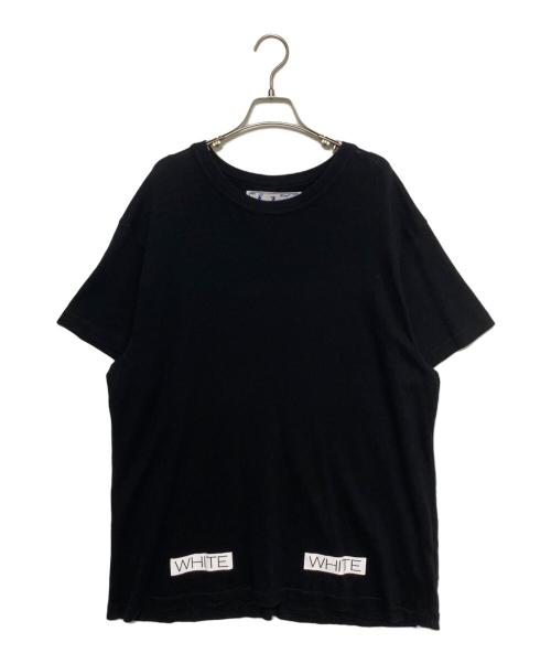 OFFWHITE（オフホワイト）OFFWHITE (オフホワイト) ロゴTシャツ ブラック サイズ:Mの古着・服飾アイテム