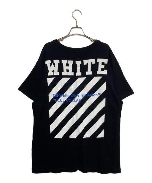 OFFWHITE（オフホワイト）OFFWHITE (オフホワイト) ロゴTシャツ ブラック サイズ:Mの古着・服飾アイテム