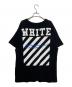 OFFWHITE (オフホワイト) ロゴTシャツ ブラック サイズ:M：13000円