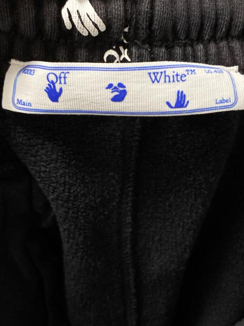 OFFWHITE（オフホワイト）OFFWHITE (オフホワイト) ALL OVER LOGO SHORTS ブラック サイズ:Lの古着・服飾アイテム