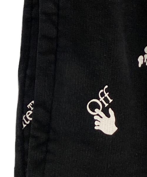 OFFWHITE（オフホワイト）OFFWHITE (オフホワイト) ALL OVER LOGO SHORTS ブラック サイズ:Lの古着・服飾アイテム