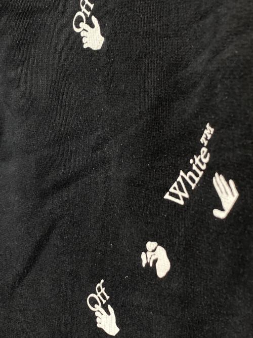 OFFWHITE（オフホワイト）OFFWHITE (オフホワイト) ALL OVER LOGO SHORTS ブラック サイズ:Lの古着・服飾アイテム