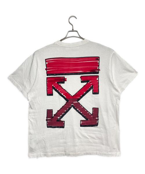OFFWHITE（オフホワイト）OFFWHITE (オフホワイト) MARKER S/S OVER TEE ホワイト サイズ:Sの古着・服飾アイテム