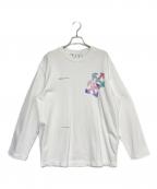 OFFWHITEオフホワイト）の古着「ウォーターペイントアローロゴスウェット」｜ホワイト