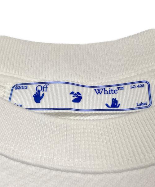 OFFWHITE（オフホワイト）OFFWHITE (オフホワイト) ウォーターペイントアローロゴスウェット ホワイト サイズ:XXSの古着・服飾アイテム