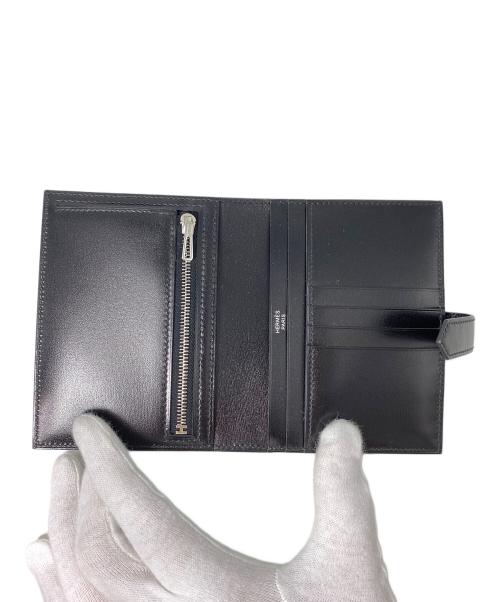 HERMES（エルメス）HERMES (エルメス) Hermès Béarn Compact Wallet/ベアンコンパクト ブラック 未使用品の古着・服飾アイテム