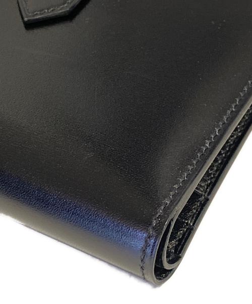 HERMES（エルメス）HERMES (エルメス) Hermès Béarn Compact Wallet/ベアンコンパクト ブラック 未使用品の古着・服飾アイテム