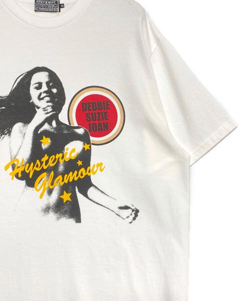 Hysteric Glamour（ヒステリックグラマー）Hysteric Glamour (ヒステリックグラマー) RUNNIN’ AWAY Tシャツ ホワイト サイズ:XLの古着・服飾アイテム