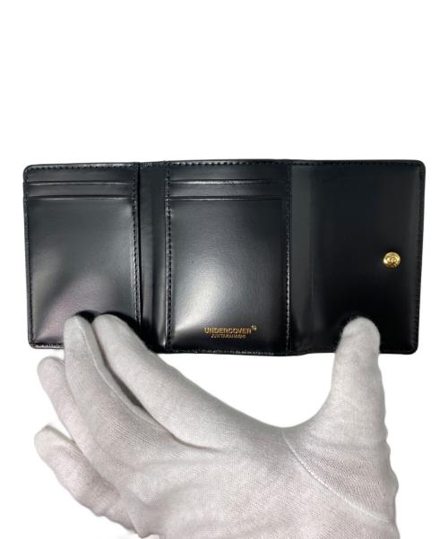 UNDERCOVER（アンダーカバー）UNDERCOVER (アンダーカバー) 三つ折りレザーミニウォレット ブラックの古着・服飾アイテム