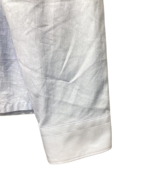 PRADA（プラダ）PRADA (プラダ) ロゴ刺繍シャツ ブルー サイズ:42の古着・服飾アイテム