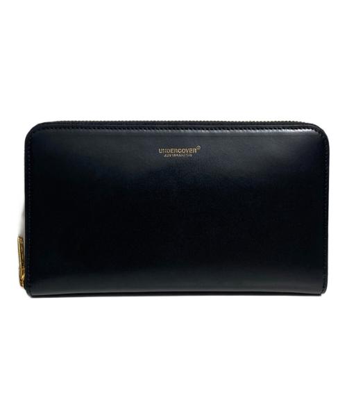 UNDERCOVER（アンダーカバー）UNDERCOVER (アンダーカバー) ガラスレザー長財布 ブラックの古着・服飾アイテム