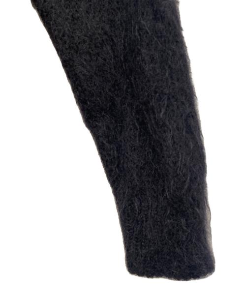 Saint Laurent Paris（サンローランパリ）Saint Laurent Paris (サンローランパリ) フロントロゴモヘアニット ブラック サイズ:XLの古着・服飾アイテム