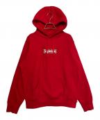 SUPREMEシュプリーム）の古着「bandana box logo hoodeid sweat shirts」｜レッド