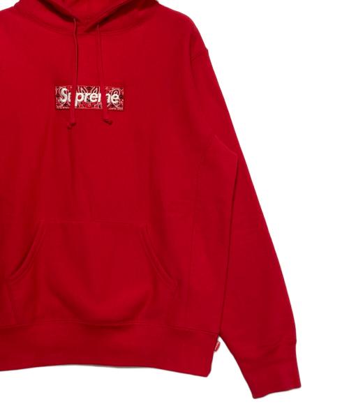 SUPREME（シュプリーム）SUPREME (シュプリーム) bandana box logo hoodeid sweat shirts レッド サイズ:Sの古着・服飾アイテム