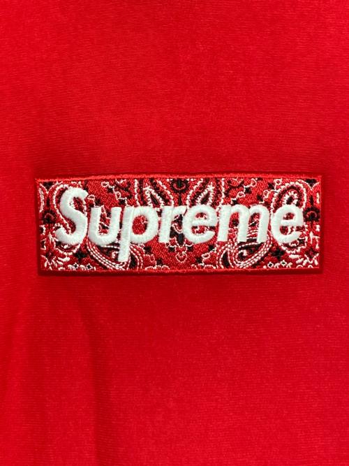 SUPREME（シュプリーム）SUPREME (シュプリーム) bandana box logo hoodeid sweat shirts レッド サイズ:Sの古着・服飾アイテム