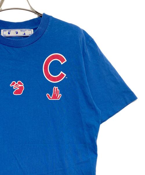 OFFWHITE（オフホワイト）OFFWHITE (オフホワイト) New Era (ニューエラ) MLB (エムエルビー) Chicago Cubs T-Shirt ブルー サイズ:Sの古着・服飾アイテム