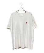 amiアミ）の古着「スモールハートロゴTシャツ」｜ホワイト