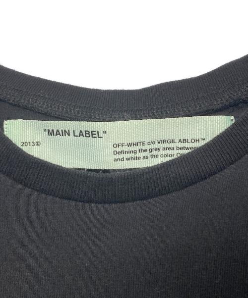 OFFWHITE（オフホワイト）OFFWHITE (オフホワイト) グラデーションバイアスロゴTシャツ ブラック サイズ:Sの古着・服飾アイテム