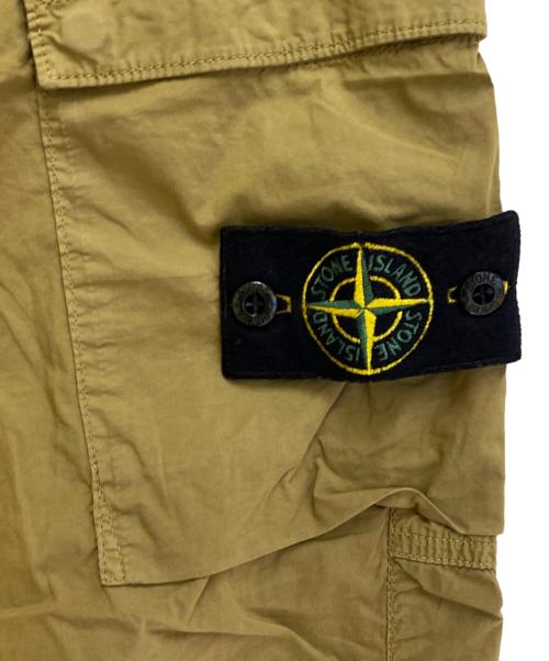 STONE ISLAND（ストーンアイランド）STONE ISLAND (ストーンアイランド) ガーメントダイ ストレッチ テーパード カーゴパンツ カーキ サイズ:31の古着・服飾アイテム