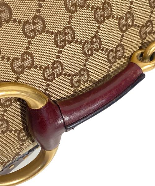 GUCCI（グッチ）GUCCI (グッチ) ホースビット チェーン ショルダーバッグ ブラウンの古着・服飾アイテム