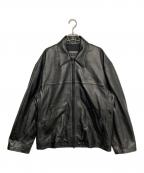 BALENCIAGAバレンシアガ）の古着「Taxi ジャケット/Super Soft Leather Zip-Up Jacket」｜ブラック