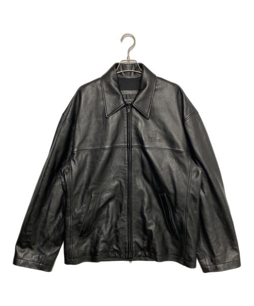 BALENCIAGA（バレンシアガ）BALENCIAGA (バレンシアガ) Taxi ジャケット/Super Soft Leather Zip-Up Jacket ブラック サイズ:Sの古着・服飾アイテム