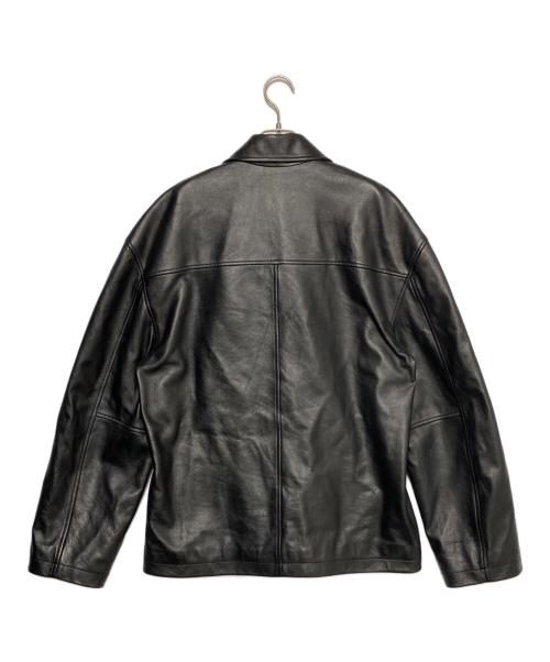 BALENCIAGA（バレンシアガ）BALENCIAGA (バレンシアガ) Taxi ジャケット/Super Soft Leather Zip-Up Jacket ブラック サイズ:Sの古着・服飾アイテム