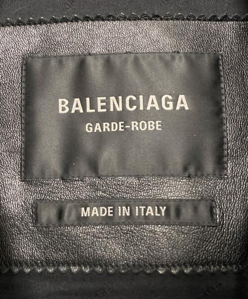 BALENCIAGA（バレンシアガ）BALENCIAGA (バレンシアガ) Taxi ジャケット/Super Soft Leather Zip-Up Jacket ブラック サイズ:Sの古着・服飾アイテム