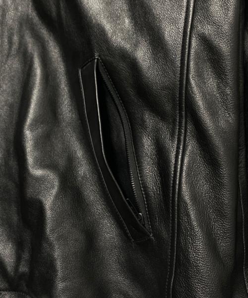 BALENCIAGA（バレンシアガ）BALENCIAGA (バレンシアガ) Taxi ジャケット/Super Soft Leather Zip-Up Jacket ブラック サイズ:Sの古着・服飾アイテム