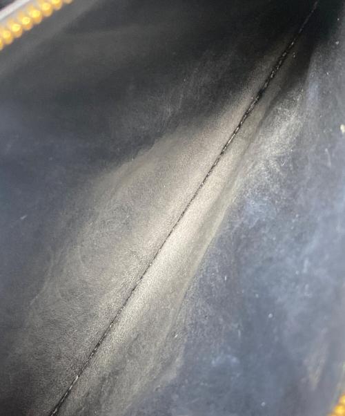 BOTTEGA VENETA（ボッテガベネタ）BOTTEGA VENETA (ボッテガベネタ) マキシイントレチャート カセット ラウンドジップウォレット ブラックの古着・服飾アイテム