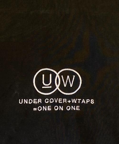 UNDERCOVER（アンダーカバー）UNDERCOVER (アンダーカバー) WTAPS (ダブルタップス) コットンナイロン ドローストリングバッグ ブラックの古着・服飾アイテム