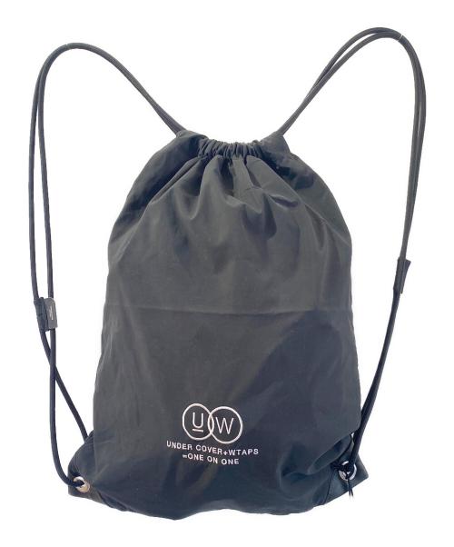 UNDERCOVER（アンダーカバー）UNDERCOVER (アンダーカバー) WTAPS (ダブルタップス) コットンナイロン ドローストリングバッグ ブラックの古着・服飾アイテム