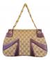 GUCCI (グッチ) GGキャンパス バンプーチェーンドラゴンショルダーバッグ ブラウン：150000円