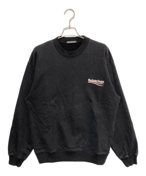 BALENCIAGA（バレンシアガ）BALENCIAGA (バレンシアガ) キャンペーンロゴスウェット ブラック サイズ:XSの古着・服飾アイテム