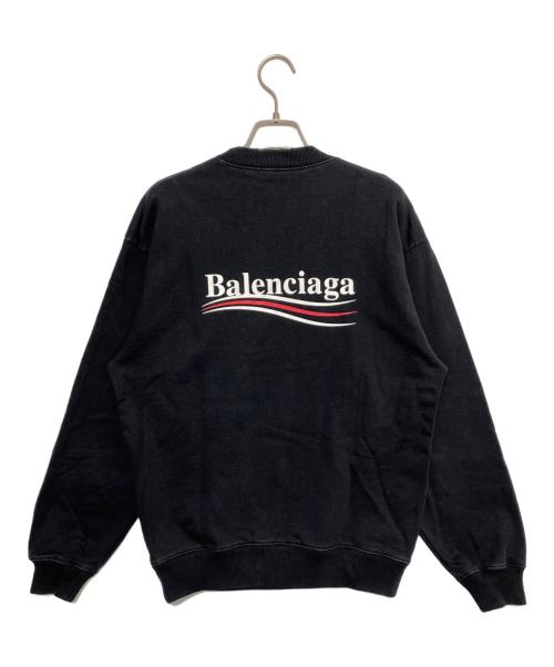 BALENCIAGA（バレンシアガ）BALENCIAGA (バレンシアガ) キャンペーンロゴスウェット ブラック サイズ:XSの古着・服飾アイテム