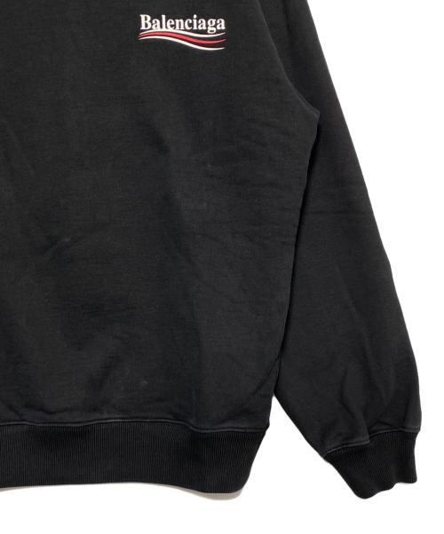 BALENCIAGA（バレンシアガ）BALENCIAGA (バレンシアガ) キャンペーンロゴスウェット ブラック サイズ:XSの古着・服飾アイテム