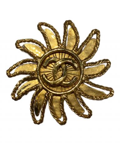 中古・古着通販】CHANEL (シャネル) ココマーク太陽ブローチ｜ブランド