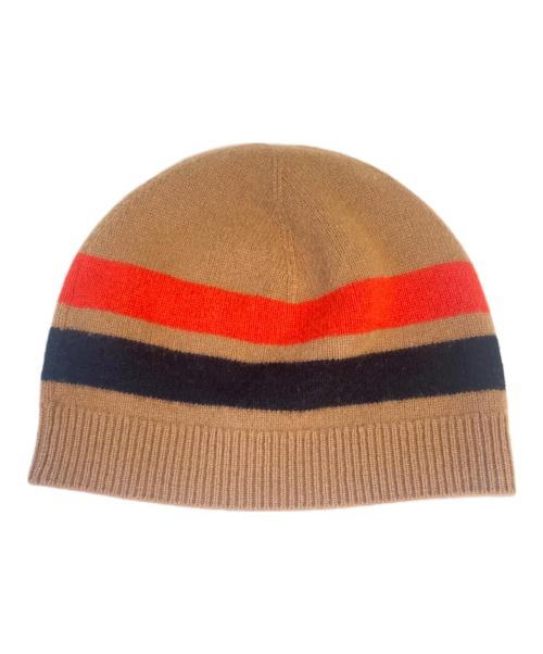 BURBERRY（バーバリー）BURBERRY (バーバリー) ウールニットキャップ ブラウンの古着・服飾アイテム