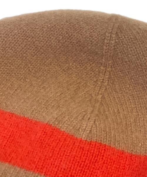 BURBERRY（バーバリー）BURBERRY (バーバリー) ウールニットキャップ ブラウンの古着・服飾アイテム