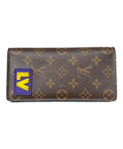 LOUIS VUITTON（ルイ ヴィトン）LOUIS VUITTON (ルイ ヴィトン) ポルトフォイユ・ブラザNM ラバーパッチ ブラウンの古着・服飾アイテム