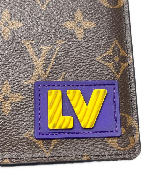 LOUIS VUITTON（ルイ ヴィトン）LOUIS VUITTON (ルイ ヴィトン) ポルトフォイユ・ブラザNM ラバーパッチ ブラウンの古着・服飾アイテム