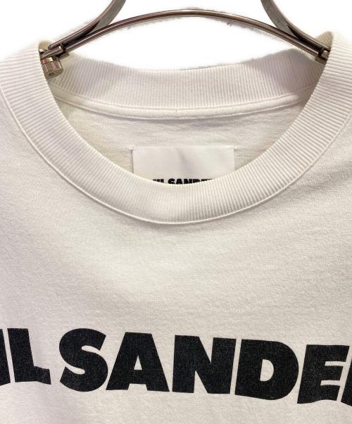 JIL SANDER（ジルサンダー）JIL SANDER (ジルサンダー) ロゴTシャツ ホワイト サイズ:Lの古着・服飾アイテム