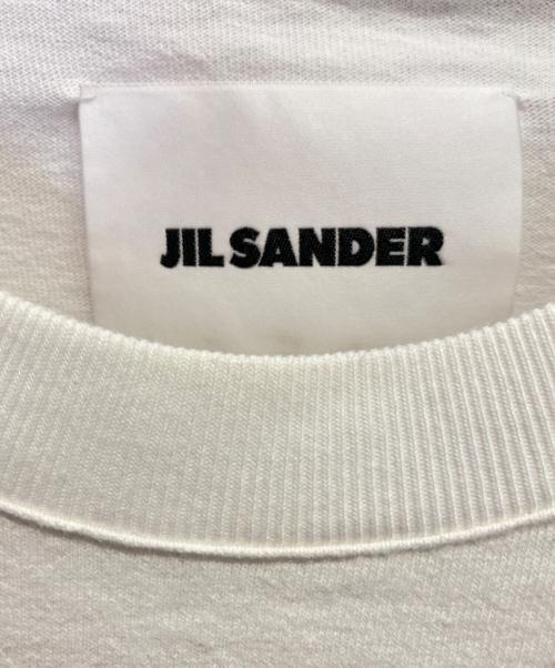 JIL SANDER（ジルサンダー）JIL SANDER (ジルサンダー) ロゴTシャツ ホワイト サイズ:Lの古着・服飾アイテム