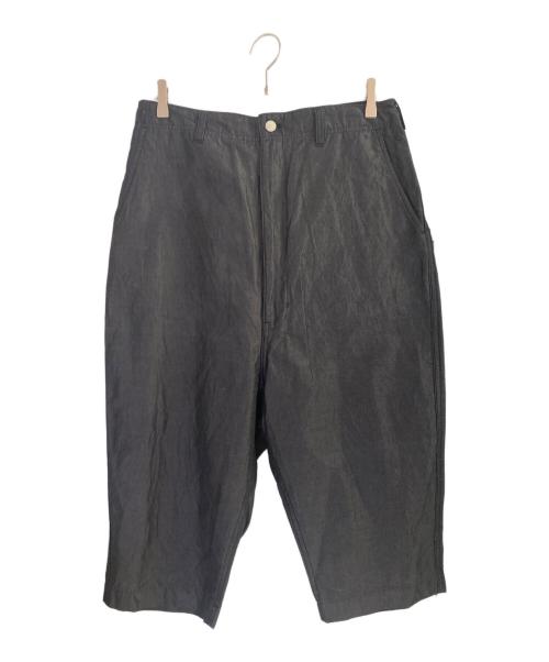 COMME des GARCONS HOMME（コムデギャルソン オム）COMME des GARCONS HOMME (コムデギャルソン オム) コットンリネンワイドクロップトパンツ グレー サイズ:Sの古着・服飾アイテム